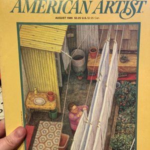 Vintage Magazine - American Artist August 1989